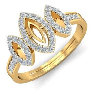 Open Shank Halo Diamond Ring
