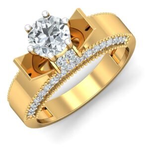 Bold Solitaire Statement Ring