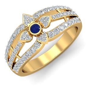 Twisted Shank Pavé Diamond Ring