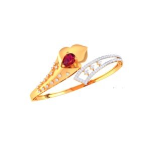 Handcrafted 18K Gold Bangle – No. 35