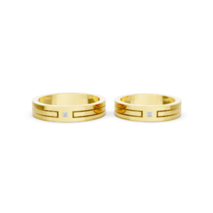 Personalized Gold Couple Ring – A100