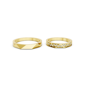 Personalized Gold Matching Ring – A109