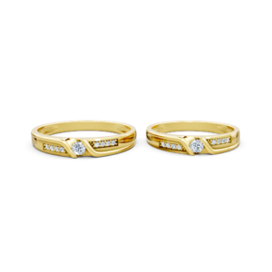 Handmade Gold Couple Ring – A111