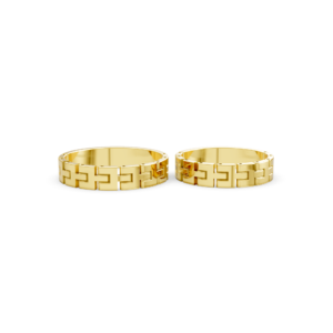 Artisan Gold Couple Ring – A120