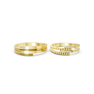 Luxury Gold Couple Ring – A126