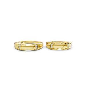 Custom Gold Couple Ring – A127