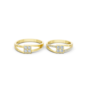 Personalized Gold Matching Ring – A133