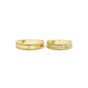 Luxury Gold Couple Ring – A136