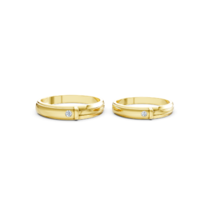 Handcrafted Gold Couple Ring – A141