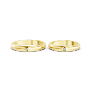 Custom Gold His and Hers Ring – A148