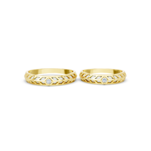 Handmade Gold Couple Ring – A160