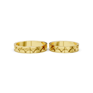 Custom Gold His and Hers Ring – A161