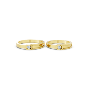 Custom Gold Couple Ring – A163