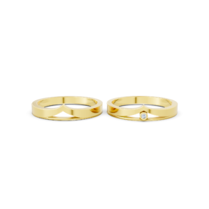 Personalized Gold Couple Ring – A165