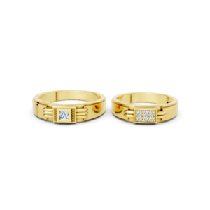 Artisan Gold Couple Ring – A168