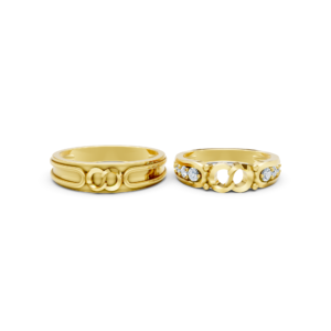 Personalized Gold Matching Ring – A170