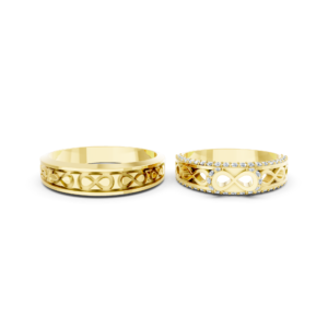 Handmade Gold Couple Ring – A172
