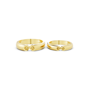 Custom Gold His and Hers Ring – A173