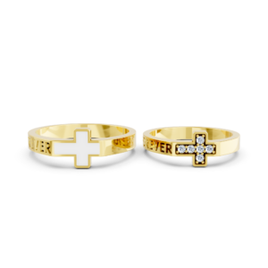 Personalized Gold Couple Ring – A176