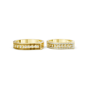 Personalized Gold Couple Ring – A188