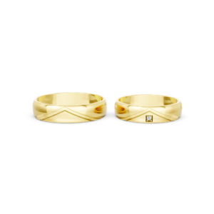 Artisan Gold Couple Ring – A191