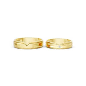 Custom Gold Couple Ring – A197