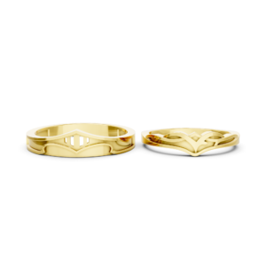 Personalized Gold Couple Ring – A198