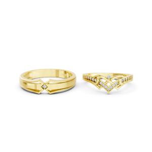 Personalized Gold Matching Ring – A204