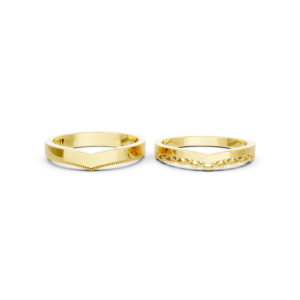 Custom Gold His and Hers Ring – A206