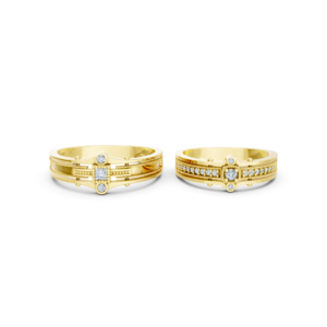 Custom Gold Couple Ring – A208