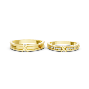 Handmade Gold Couple Ring – A215