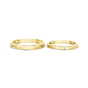 Custom Gold His and Hers Ring – A216
