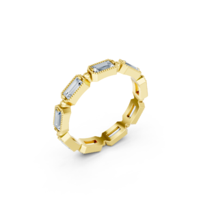 Dual Tone Diamond Eternity Ring