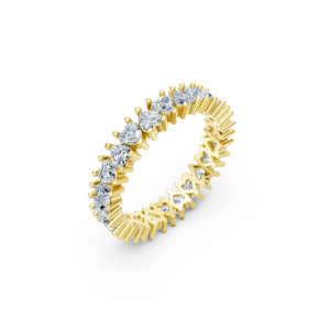 Dainty Eternity Diamond Ring