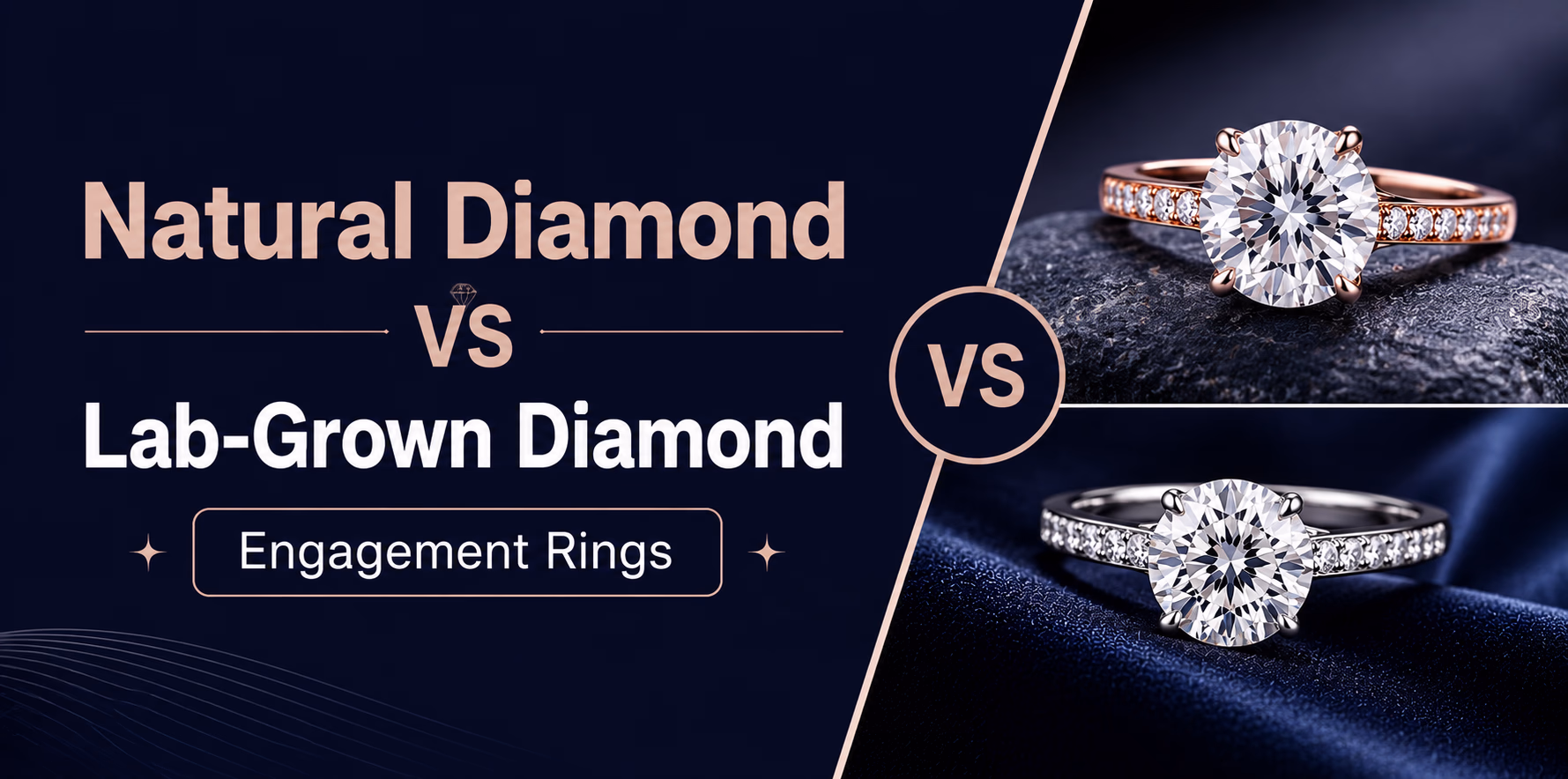 Natural Diamond vs Lab-Grown Diamond Engagement Rings