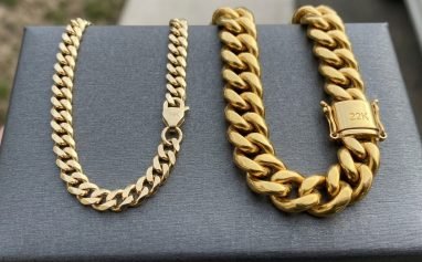 14K Lightweight Cuban vs 22K Heavy Cuban