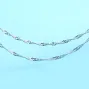 925 Sterling Silver Water Wave Chain Necklace - Wholesale (5 PCS) 2