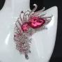 Fashionable Large Feather Brooch 1