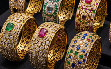 High-End Gemstone Bangles