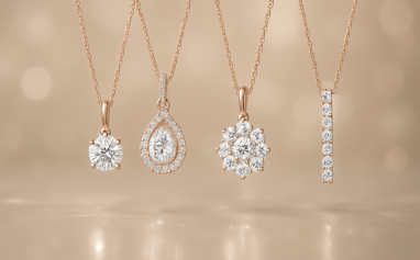 Real Diamond Pendant Set Designs